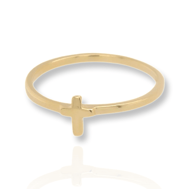 Gold Cross Ring